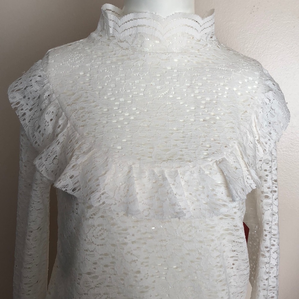 Arizona Cream ruffle top - Picture 2 of 6